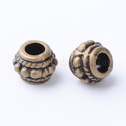 Perles en alliage de style tibétain X-TIBE-Q063-145AB-NR-1