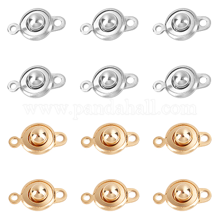 Unicraftale 304 Stainless Steel Snap Clasps STAS-UN0017-57-1