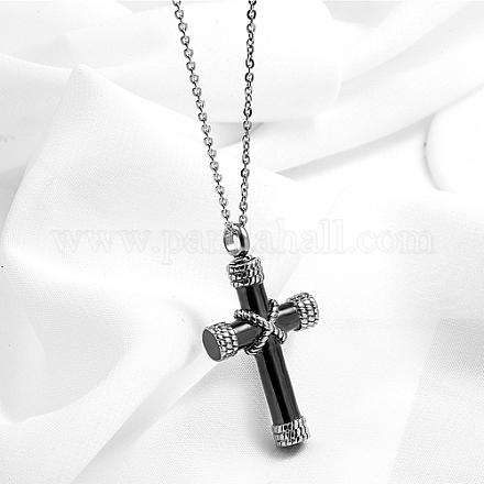 Stainless Steel Cross Pendant Necklaces TQ9204-3-1
