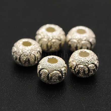 Sterling Silver Textured Beads STER-M027-10S-1