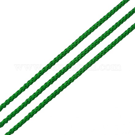 Cordones de hilos de hilo de algodón de nailon redondo teñido ecológico OCOR-L001-821-508-1