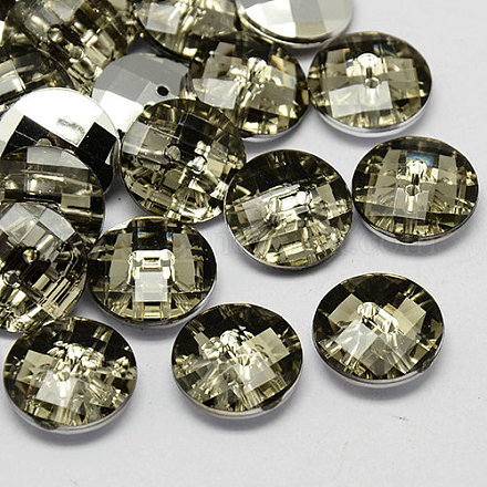 Botones de acrílico rhinestone de Taiwán BUTT-F022-10mm-19-1