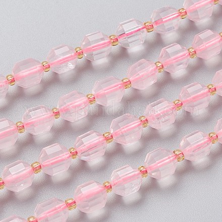 Natürlichen Rosenquarz Perlen Stränge G-K303-A03-8mm-1