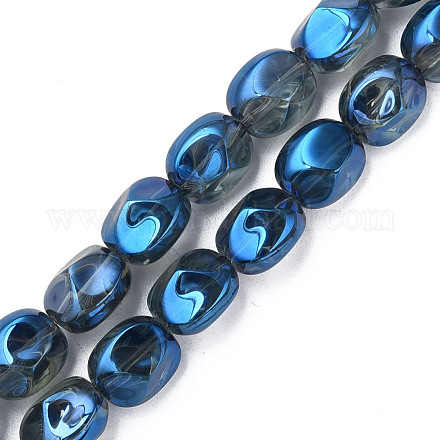 Abalorios de vidrio electroplate hebras EGLA-N008-016-B02-1