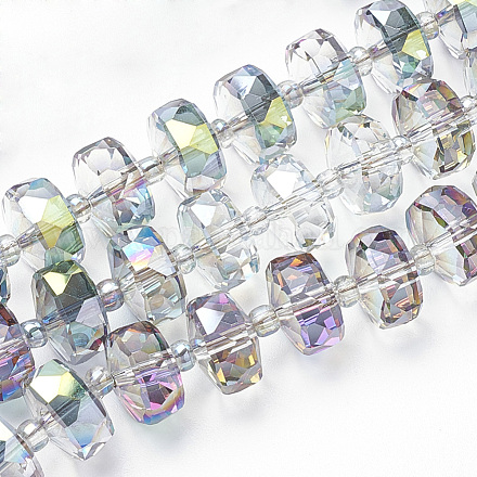 Hilos de perlas de vidrio electroplat EGLA-Q092-10mm-D01-1