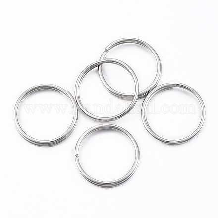 304 anelli portachiavi in ​​acciaio inox STAS-H413-08P-1