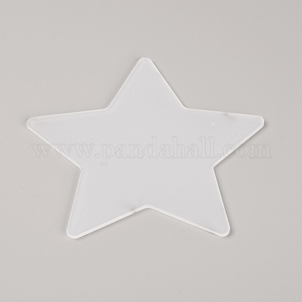 Carte porte-fil en plastique en forme d'étoile personnalisée TOOL-WH0135-03-1