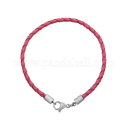 Braided Leather Cord Bracelet Makings MAK-M020-04-F-1