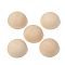 Unfinished Natural Wood Cabochons, Undyed, Half Round/Dome, Old Lace, 15x8mm