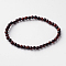 Natural Tiger Eye Round Bead Stretch Bracelets, 54.5mm, Bead: 4~5mm