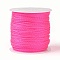 Nylon Twisted Cord, Deep Pink, 1.0mm, about 49.21 yards(45m)/roll