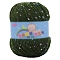 Polyester Yarn, Tweed Yarn, for Sweater Hat, for Knitting Crochet Supplies, Dark Olive Green, 2mm, about 85.30 Yards(78m)/Skein