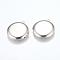 Tarnish Resistant 304 Stainless Steel Locket Pendants, Photo Frame Charms for Necklaces, Flat Round, Stainless Steel Color, 31x27.5x5.5mm, Hole: 2mm, Inner Size: 20mm