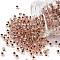 TOHO 6/0 Round Beads, Japanese Seed Beads, (740) Copper Lined Crystal, 4mm, Hole: 1.5mm, about 168pcs/10g