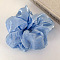 Romantic Rhinestone Polyester Elastic Hair Ties, Scrunchie/Scrunchy, Ponytail Holder for Women Girls, Cornflower Blue,