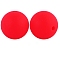 Silicone Beads Round Rubber Bead 15MM Loose Spacer Beads for DIY Supplies Jewelry Keychain Making, Red, 15mm