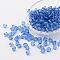 Faceted Bicone Transparent Acrylic Beads, Dyed, Cornflower Blue, 6mm, Hole: 1mm, about 5800pcs/500g