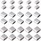 UNICRAFTALE 30pcs Slide Charms 201 Stainless Steel Rectangle Slide Beads 3.5~4x7.5~9.5mm Large Hole Leather Cord Slider Loose Beads Bracelets Spacer Beads for Jewellery Making