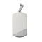 304 Stainless Steel Pendants, Rectangle Charm, Matte, Stainless Steel Color, 36.5x20x2.5mm, Hole: 9.5x5.3mm