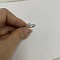 Brass Micro Pave Clear Cubic Zirconia Finger Rings, Real Platinum Plated, Letter Z, Inner Diameter: 20mm