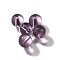K9 Glass, Imitation Austrian Crystal Beads, Round, Purple, 5.5x6mm, Hole: 1.2mm