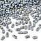 Opaque Glass Beads, Peanut, Light Steel Blue, 6.5x3.5x2.5~3mm, Hole: 1mm, about 541pcs/bag