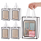 Paper Gift Storage Bags with Handle, Shopping Bags, Rectangle with Window, White, 18x13x25cm