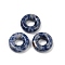 Natural Blue Spot Jasper Pendants, Donut/Pi Disc Charms, 15x5mm, Hole: 6mm