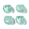 Transparent Glass Beads, Nuggets, Dark Turquoise, 8x9.5x5mm, Hole: 0.8mm