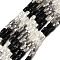 Electroplate Glass Beads Strands, Rectangle, Faceted, Gradient Color, Black, 7x4x3.5mm, Hole: 1mm, about 63pcs/strand, 16.89''(42.9cm)