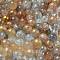 Mixed Style Glass Beads, Round, Mixed Color, 8~10mm