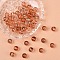 Baking Paint Glass Beads, Round, for Beading Jewelry Making, with Glitter Powder, Light Salmon, 10mm, Hole: 1mm
