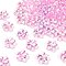Transaparent Acrylic Beads, Plum, AB Color Plating, Flamingo, 13.5x14.5x4.5mm, Hole: 1.8mm, about 1111pcs/500g