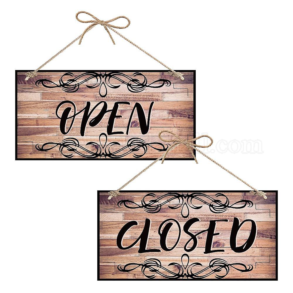 Wholesale CREATCABIN Open Closed Sign Business Double Sided Sign ...