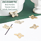 100шт латунные подвески KK-DC0001-42-4