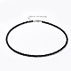 Faceted Rondelle Glass Beaded Necklaces X-NJEW-JN02568-05-1