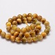 Natural Tiger Eye Round Beads Strands G-E329-10mm-40C-2