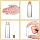Verre bouteille en verre jar pour les contenants de perles CON-E008-60x16mm-4