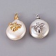 Natural Cultured Freshwater Pearl Pendants PEAR-F008-37-2