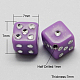 Mixed Plating Acrylic Dice Beads X-PACR-S196-7x7mm-M-2