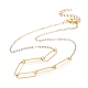 Brass Chain Necklaces NJEW-JN02634-1