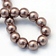 Chapelets de perles rondes en verre peint HY-Q003-14mm-78-4
