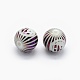 Feng Shui Opaque Spray Painted Glass Beads LAMP-P050-A04-8mm-2
