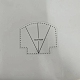 アクリルホタテジップポーチバッグテンプレート  DIY 収納袋縫製ツール金型  透明  15.24x17.3cm PW22080499692-1