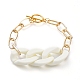 Chain Bracelets BJEW-JB05165-01-1
