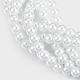 Round Glass Pearl Beaded Necklaces NJEW-K077-10-2
