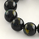 Baking Painted Glass Round Bead Strands DGLA-Q014-8mm-03-2