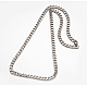 Branchés colliers et bracelets ensembles de bijoux 304 en acier inoxydable chaîne de Cuban Link SJEW-E046-03P-2