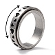 203 Stainless Steel Rotating Spinner Fidget Band Rings for Anxiety Stress Relief RJEW-G118-04P-2