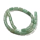 Natürlichen grünen Aventurin Perlen Stränge G-Q004-A01-01-3